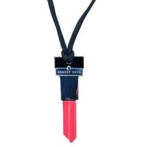 Marc Jacobs Black and Red Lipstick Pendant Necklace